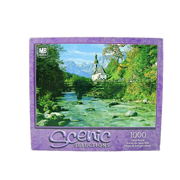 1000 Piece Jigsaw Puzzle by Hasbro 2002 Bavaria Germany Scenic Selections 18x24" - Picture 1 of 9
